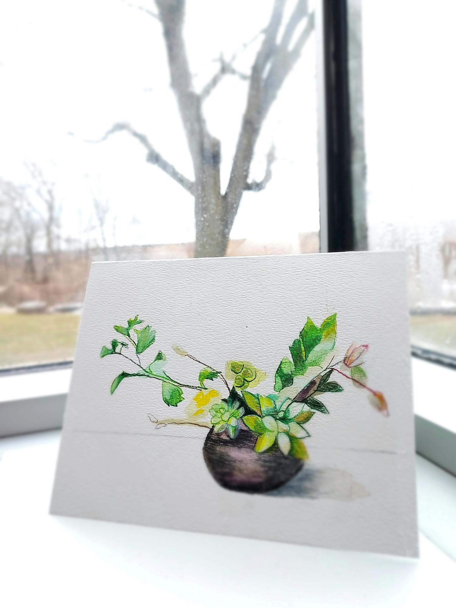 Adult Class: A Duo of Hand Drawn Floral Notecards
